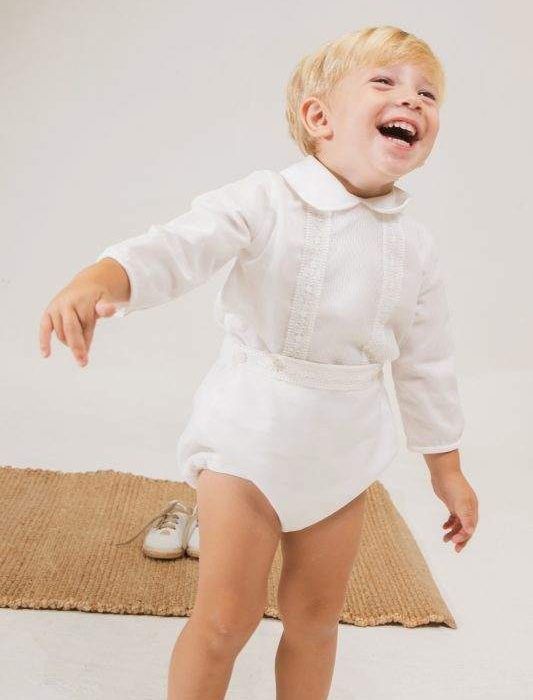 Conjunto de bautizo blanco