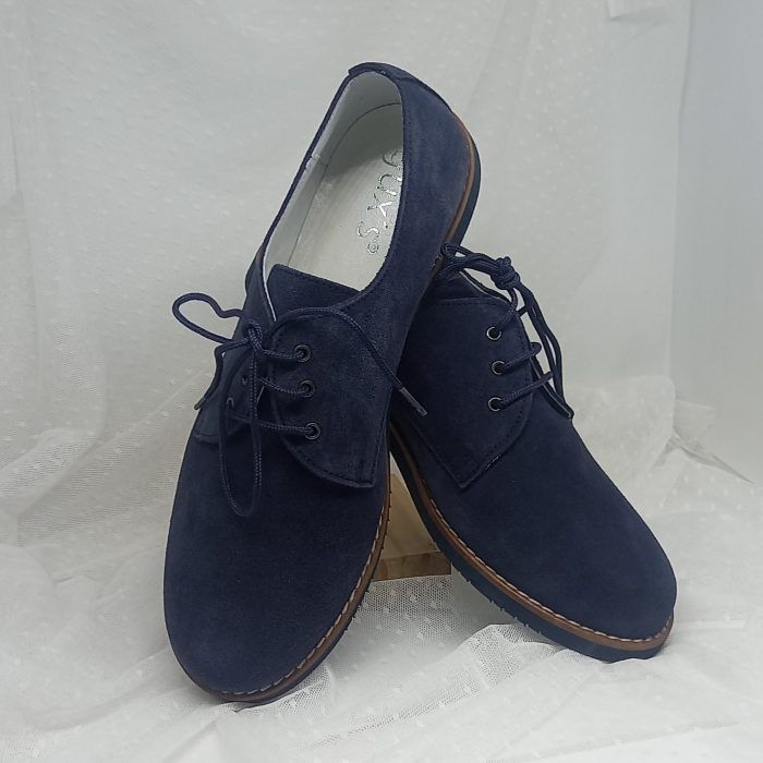 Zapato niño en azul atlántico