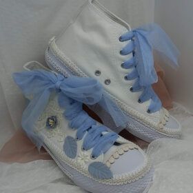 Converse azul de comunion niña