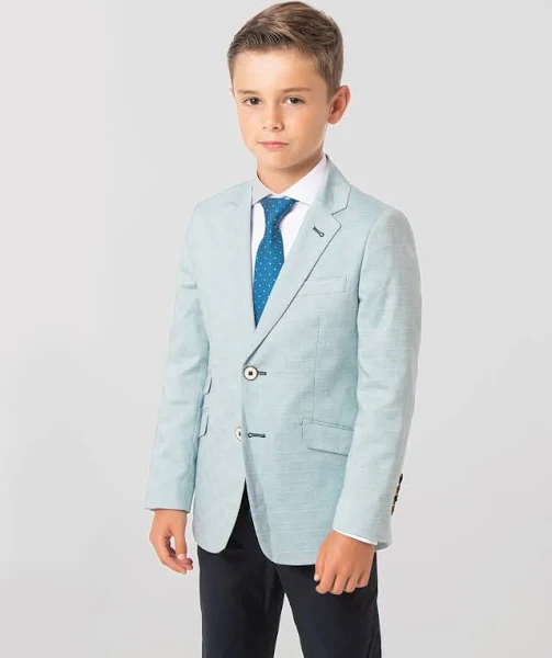 Chaqueta niño Spagnolo en verde con bolsillos de solapa