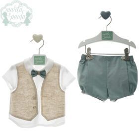 conjunto en tono verde de la nueva colección Marta y Paula