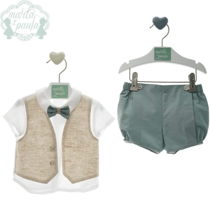 conjunto en tono verde de la nueva colección Marta y Paula