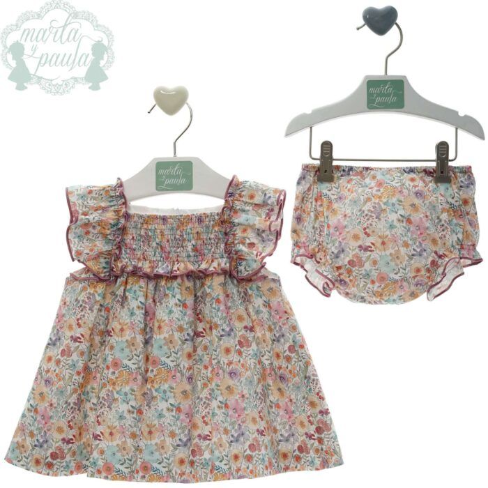 Vestido y braguita estampado de Marta y Paula