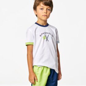 Camiseta de niño Spagnolo con logo de banderas
