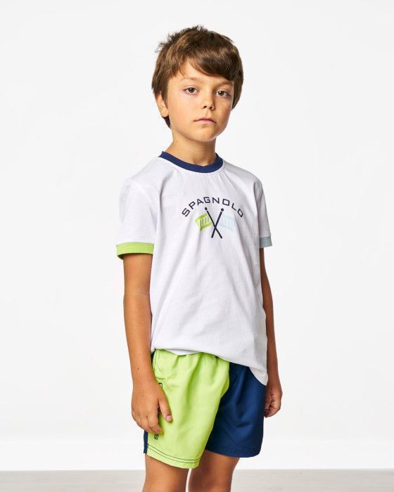 Camiseta de niño Spagnolo con logo de banderas