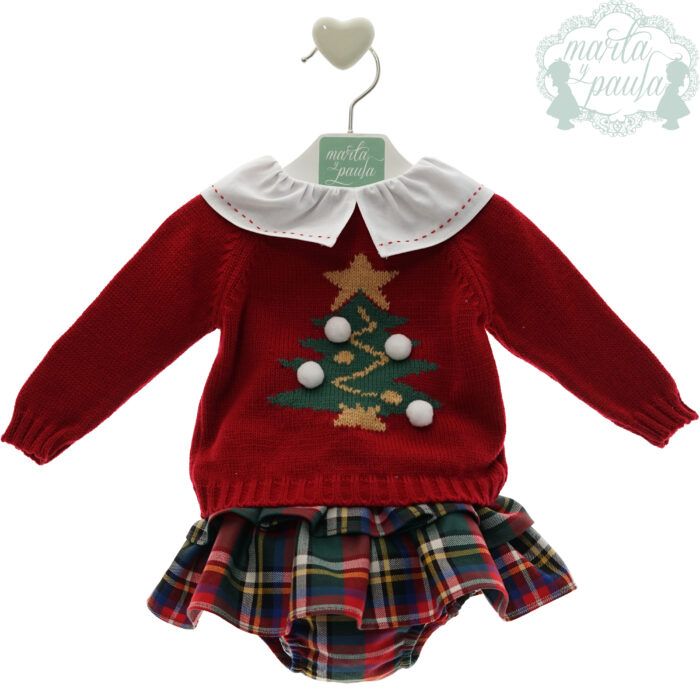 conjunto de niña-bebé de la firma Marta y Paula