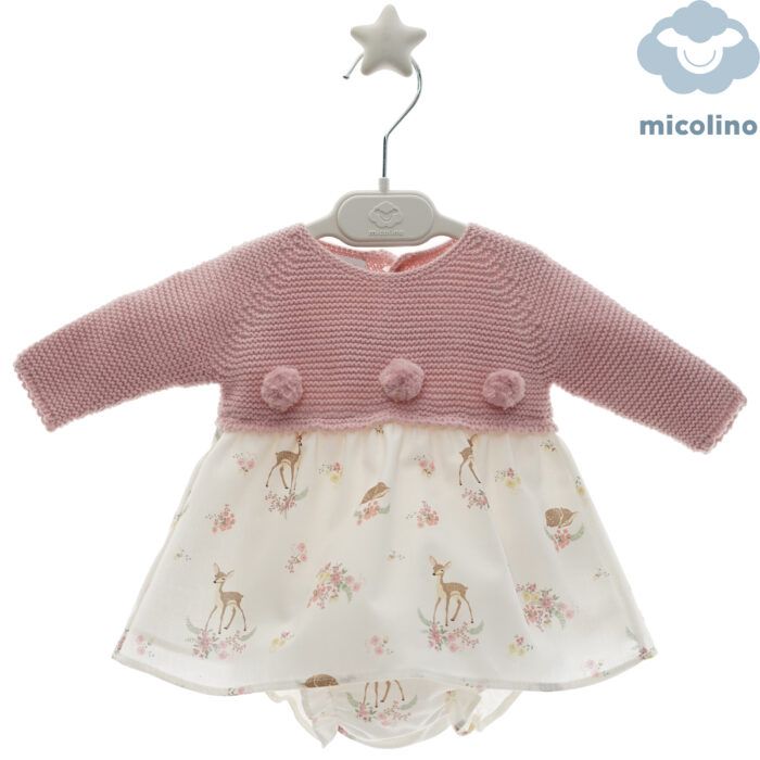 Conjunto de Micolino en tono rosa