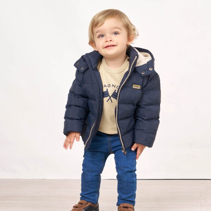 Cazadora acolchada niño Spagnolo marino
