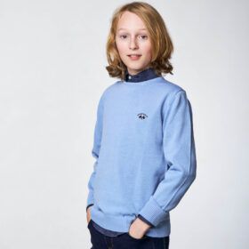 Jersey niño Spagnolo de punto azul