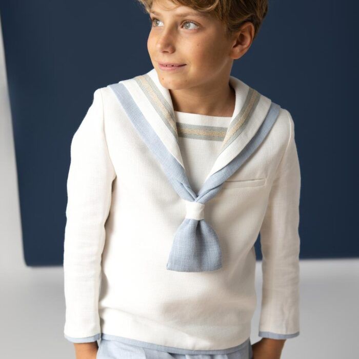 traje de comunión de niño modelo marinero