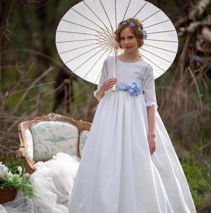 vestido de comunión blanco Pathi Colección
