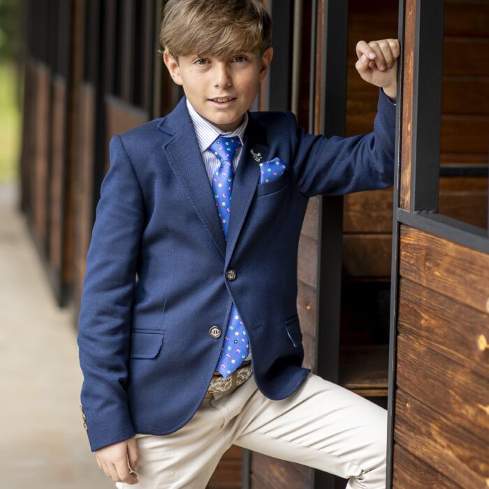 Traje de comunión marinero azul y beige de Eslora Comuniones