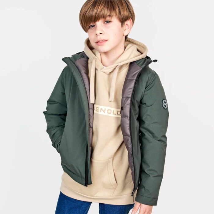Chaqueta acolchada niño con capucha
