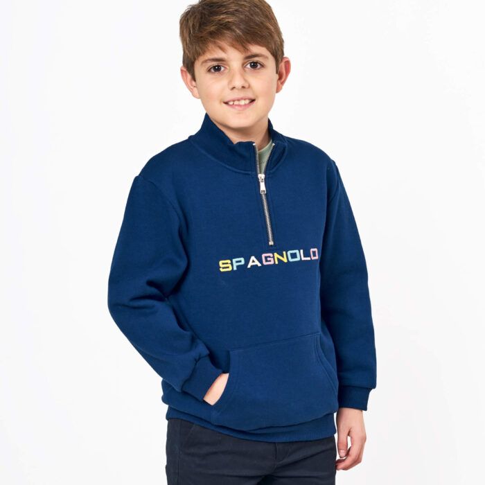 sudadera universitaria Spagnolo en color granate