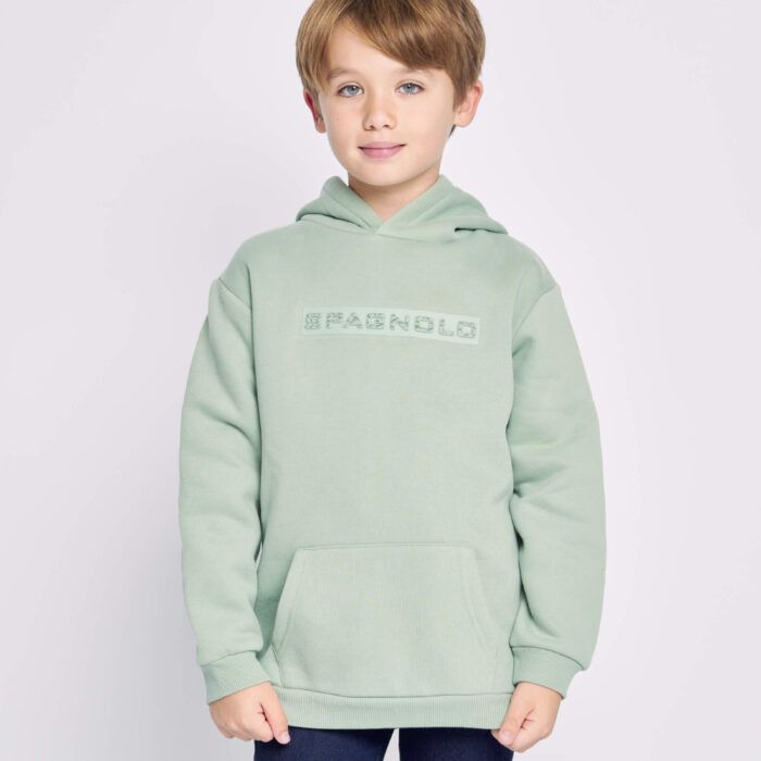 sudadera Spagnolo oversize verde agua niño