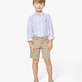 bermuda niño camel gabardina elegante verano