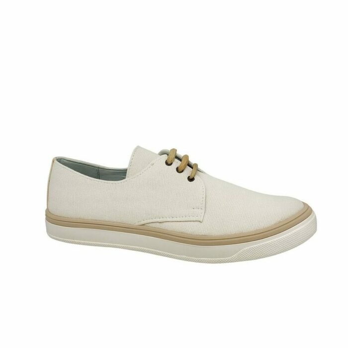 zapatilla sneaker blucher niño comunión lino canna blanco Guxs Shoes