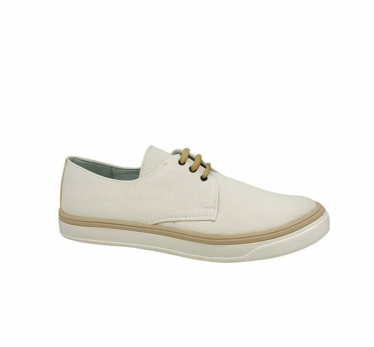 zapatilla sneaker blucher niño comunión lino canna blanco Guxs Shoes