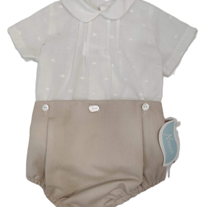 Traje bebe en camisa y braguita