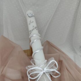 Vela decorada artesanal para ceremonia