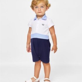 Pelele Spagnolo para bebé con logo de banderas.