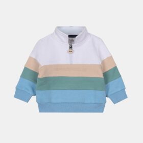Conjunto chándal Spagnolo niño con sudadera multicolor y pantalón beige