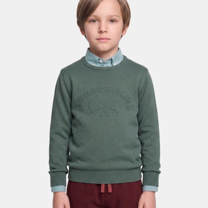 Jersey Spagnolo niño algodón con logo embosado