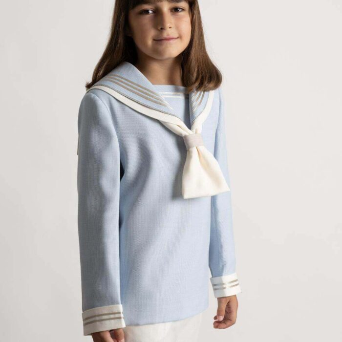 Traje marinero Amalio Rubio celeste y tostado